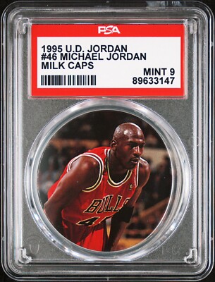 JORDAN 1995 Upper Deck Jordan ミルクキャップ 1995 UD Upper Deck Milk Cap / Pog #46 - MICHAEL JORDAN - PSA 9