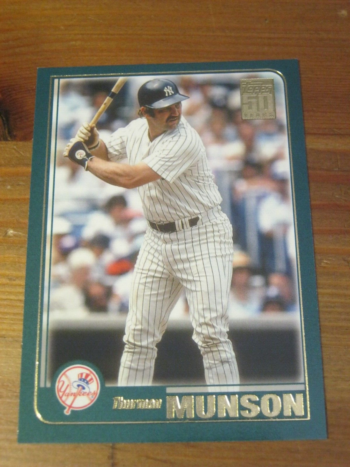 2021 Topps Archives #218 Thurman Munson - New York Yankees - 2001 Retro look ZB2