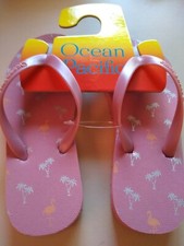 OP Ocean Pacific Girl's Flip Flop Sandals Various Sizes Pink printed