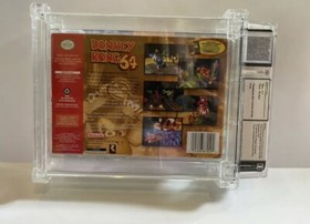 WATA 9.2 No Seal graded Donkey Kong 64 NM Factory Nintendo 64 NES N64