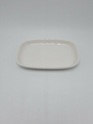 Pfaltzgraff ''Hearth White'' Entree Dish - TWA In Flight - 4 3/4 X 7 Inch