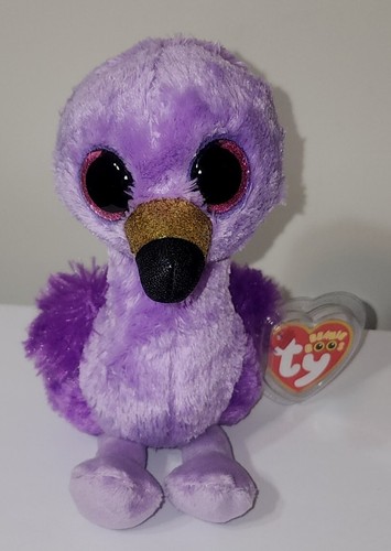 Ty Beanie Boos FIFI Purple Flamingo Excl. 6" NEW MWMTs Plush Stuffed Animal Toy - Picture 3 of 14