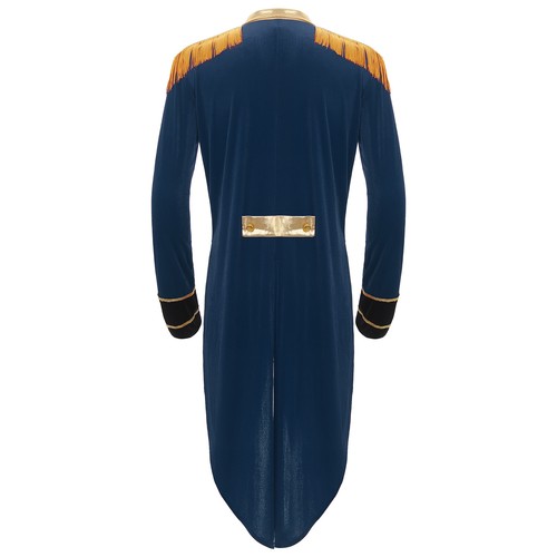 UK Men's Circus Ringmaster Tailcoat Halloween Costume Jacket Performance Outfits - Picture 28 of 40