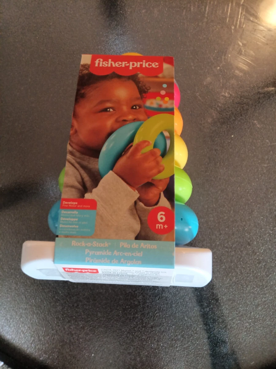 Fisher Price Rock a Stack Baby Toy Classic Roly Poly Ring Stacking
