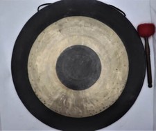 Extra großer 55 cm Tibetischer Gong - Handgefertigter Gong für Meditation, Klangheilung