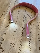 Glocusent LED Flexible Neck Light Book Puzzle Craft Knitter Crochet Reading Pink