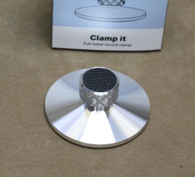 Pro-Ject Clamp it  Schallplattenklemme, Puck, Beschwerer, Alu silber, 180g