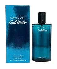 Cool Water by Davidoff for Men 4.2 oz Eau de Toilette Spray NEW 100% AUTHENTIC