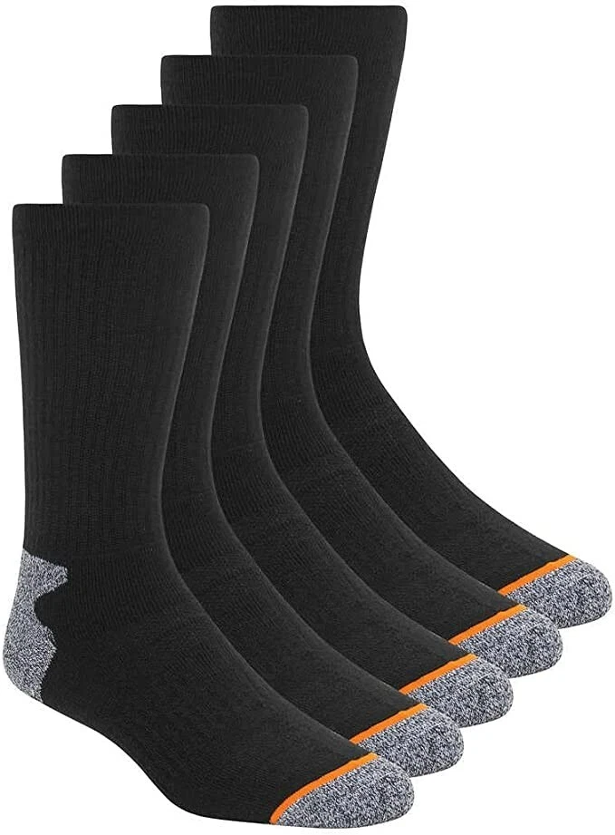 Weatherproof Vintage Men's Crew Socks Wool Blend 10 Pairs, Shoe Size 6-12, Black - Image 3 of 3