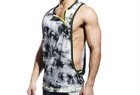 CAMISETA ENTRENAMIENTO GYM - TANK TOP - T-SHIRT - MUSCULOSA SIN MANGAS - HOMBRE
