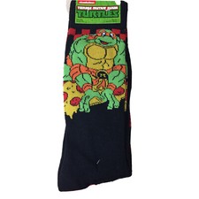Ninja Turtles 2 Pair Pack Unisex Novelty Crew Socks Size 6-12 New AR104