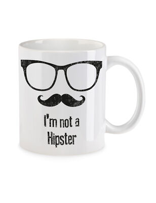 I'M Not A Hipster Kaffeetasse Fun Nerd Beard Computer Scientist Admin Coder