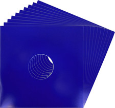 10 12" Glossy Blue Colored LP Vinyl Record Jackets Covers Supplies 12JWBLHH