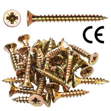 1kg KDH Spanplattenschrauben Gelb PZ Schrauben Holzschrauben Senkkopf