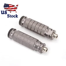 CNC Motorcycle Gray Foot Pegs Rear set Footrest Racing Pedals Steps Aluminum US