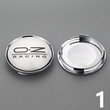 4pcs 63 Mm Suitable For Oz Racing Silver Black Alloy Wheel Center Caps Rim Caps