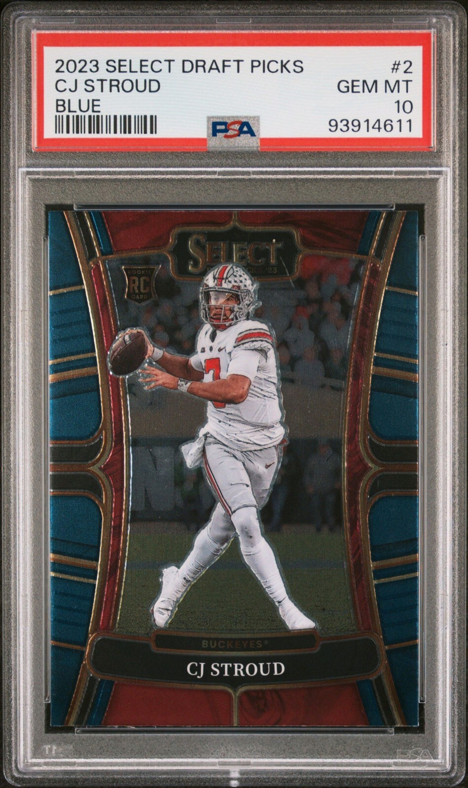 CJ Stroud Panini Select Draft Picks #2 Blue