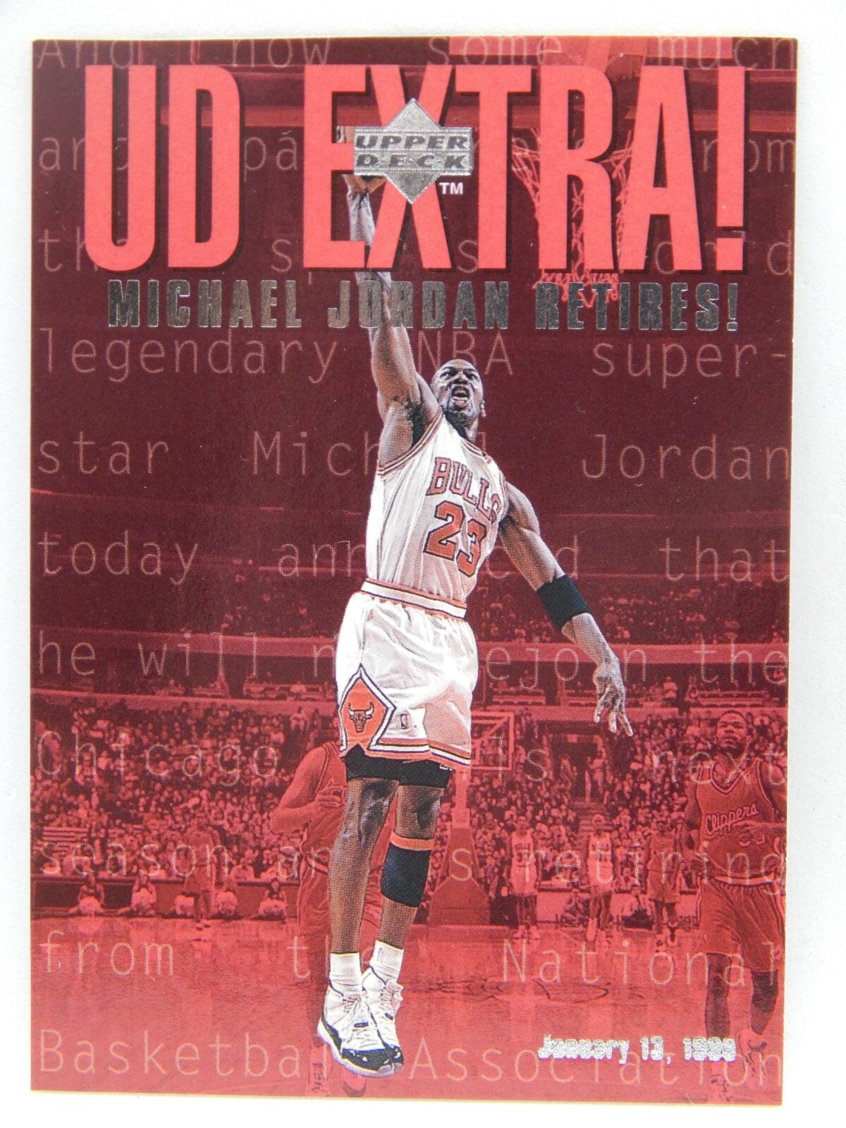 1998-99 Upper Deck Basketball - UD Extra #UDX 1998U02 - MICHAEL JORDAN