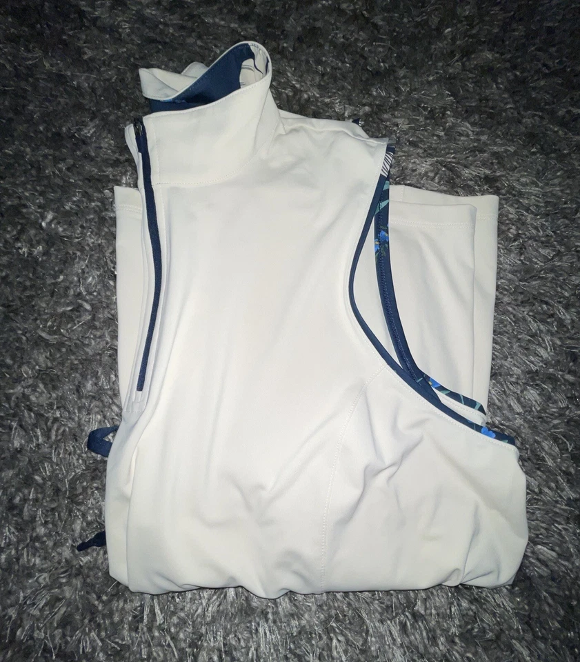 Camisa polo feminina Lady Hagen com cordão floral sem mangas bétula golfe XXL 2XL nova com etiquetas - Imagem 4 de 4