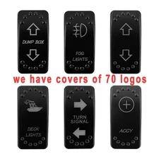 Laser Etched Replacement Cap Cover ONLY Car Boat Truck Waterproof Rocker Switch