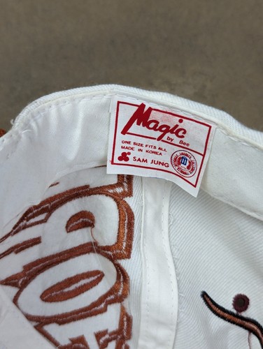 Gorra SnapBack Ajustable Vintage Años 90 MAGIC by Bee TEXAS LONGHORNS NUEVA CON ETIQUETAS - Imagen 8 de 9
