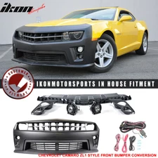 Fits 10-13 Chevrolet Camaro ZL1 Style Front Bumper Cover Conversion Unpainted PP