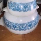 Pyrex Cinderella Blue Horizon 2-1/2 Quart Nesting Bowl #443