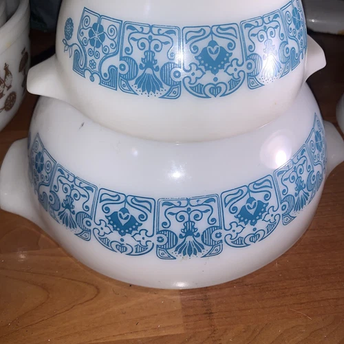 Pyrex Cinderella Blue Horizon 2-1/2 Quart Nesting Bowl #443