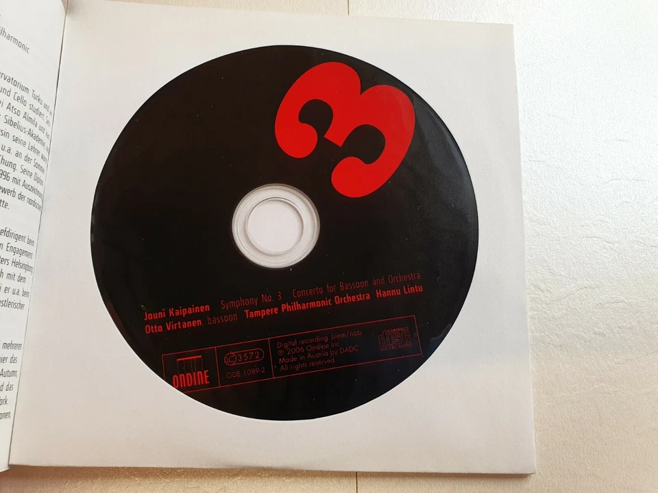 Concierto sinfónico nº 3 Jouni Kaipainen para orquesta de fagot Tampere Hannu Lintu Foto 4 de 4