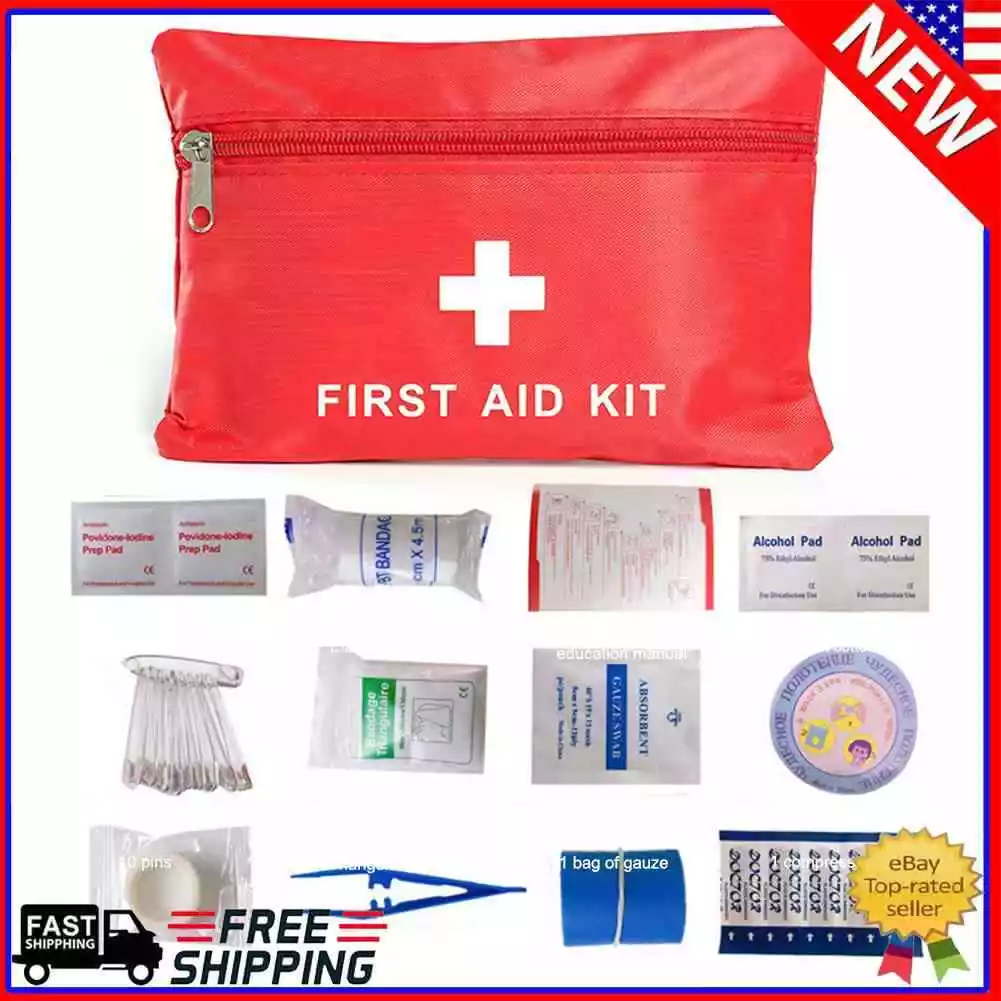 Portable Outdoor First Aid Medical Kit Bag Travel Outdoor Camping