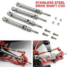 Steel Front& Rear CVD Drive Shaft For 1/10 Traxxas Slash 2WD 4X4 Rustler RC Car~