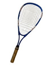 Vintage Squash Bat Blue White Retro Decorative Collectible Stringing Good