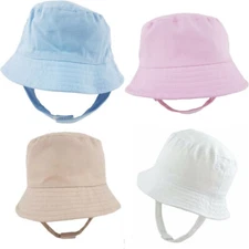 Baby Summer Bucket Hat Boys Girls Toddler Kids Sun Protection Beach Cap