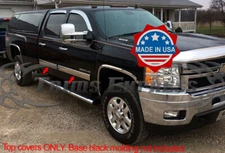 2009-2013 Chevy Silverado Crew Cab Chrome Body Side Molding Overlay Trim 4 1/4"