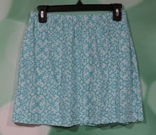 Vineyard Vines Size 14 Girls Elastic Waist Blue Coral Reef Pull On Skirt