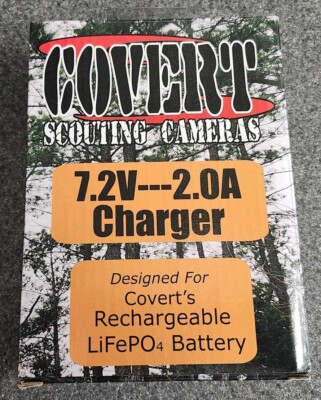 Covert Scouting Cameras 7.2V-2.0A Charger for Covert's LifePO4 Battery