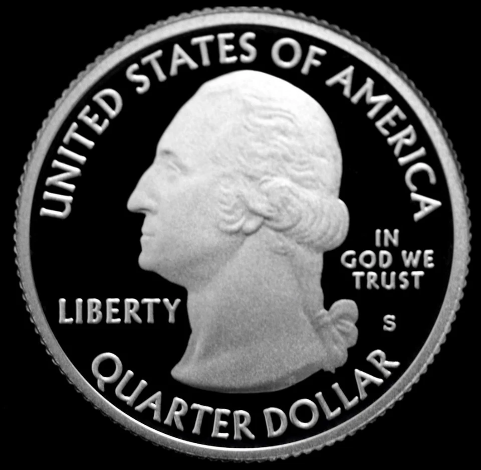 2009 S  Guam Mint Silver Proof Quarter ~ Original U.S. Coin from Proof Set - Image 2 of 2