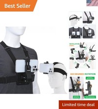 Versatile Chest and Head Strap Mount for Smartphones - Perfect for POV Vlogs