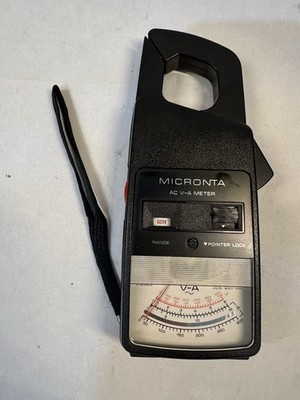 Vintage Micronta 22-161 AC V-A Stromzange Analog Tester 600V