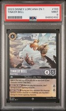 Tinker Bell - Giant Fairy 193 PSA 9 The First Chapter Disney Lorcana Graded Slab