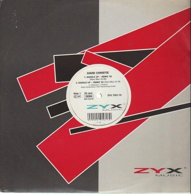 DAVID CHRISTIE - SADDLE UP - REMIX '93 VINYL