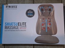 Homedics MCS-840HA Shiatsu Back Shoulder Massager with Heat  Remote Gray