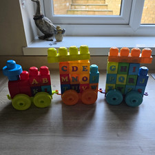Mega Blocks Alphabet Train Set