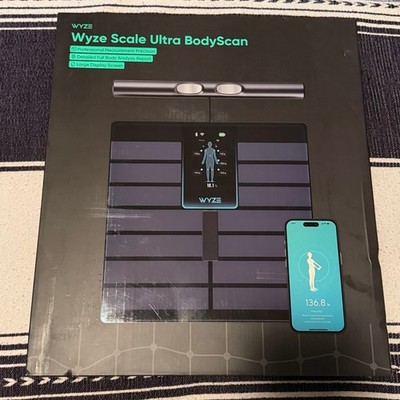Wyze Scale Ultra BodyScan Smart Scale with Handle   Wi-Fi & Bluetooth Body Compo