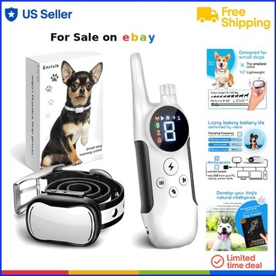 Dog Shock Collar Waterproof Small Dogs Training Remote 5-15lbs