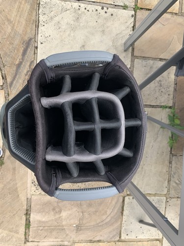 Taylormade Storm Dry Waterproof Golf Cart Bag Black/Green 14 Way Divider - Picture 9 of 14