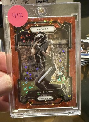 2023 Panini Prizm - A.J. Brown #236 Red No Huddle Prizm /70  