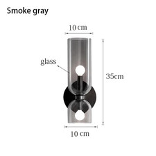 Image of Nordic Minimalist Creative Glass Wall Lamp Hallway Foyer Bedroom Living Room