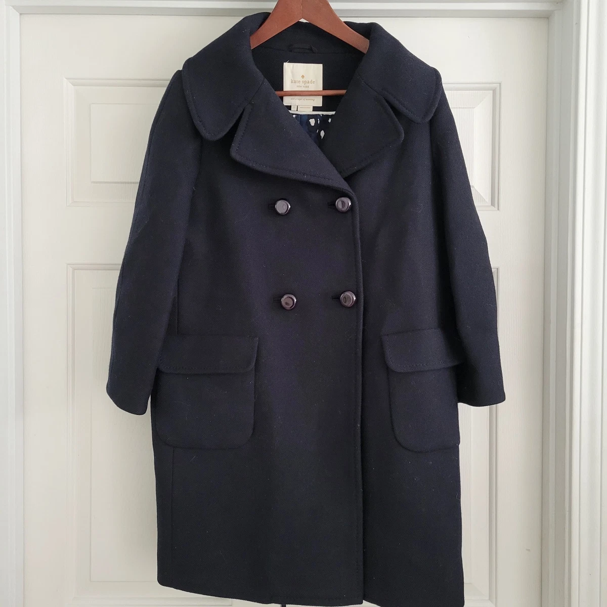 kate spade new york Pea Coat Blue Coats, Jackets & Vests for Women