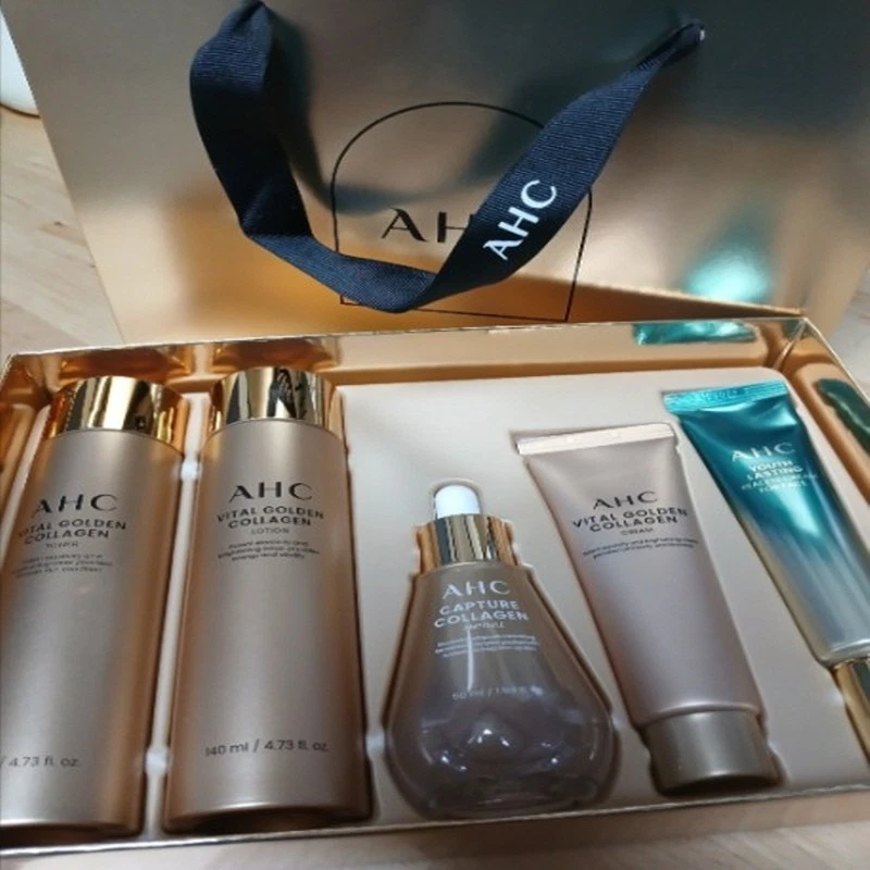 Juego de 5 piezas AHC Vital Golden Collagen Youth - tónico, emulsión, crema, suero, ojos Foto 3 de 4